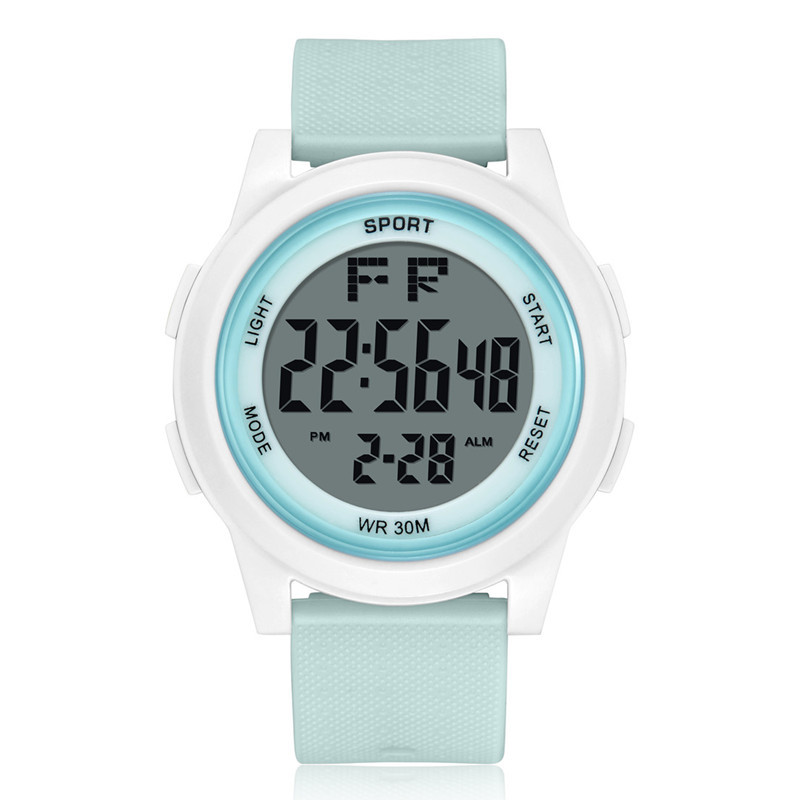 Unicornio LED reloj electrónico chica Junior High School estudiante de primaria simple alarma a prueba de agua ins reloj de alta apariencia