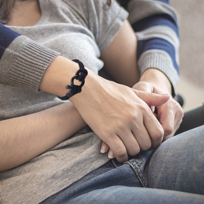 Retro U Shape Stainless Steel rope Menu0027S Bracelets 1 Piece