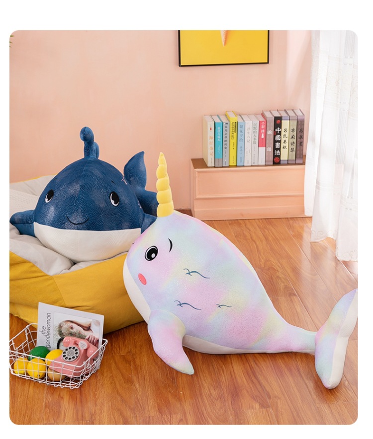 New Whale Pillow Plush Toy Large Whale Doll Children's Birthday Gift Decoration Company Annual Meeting Doll