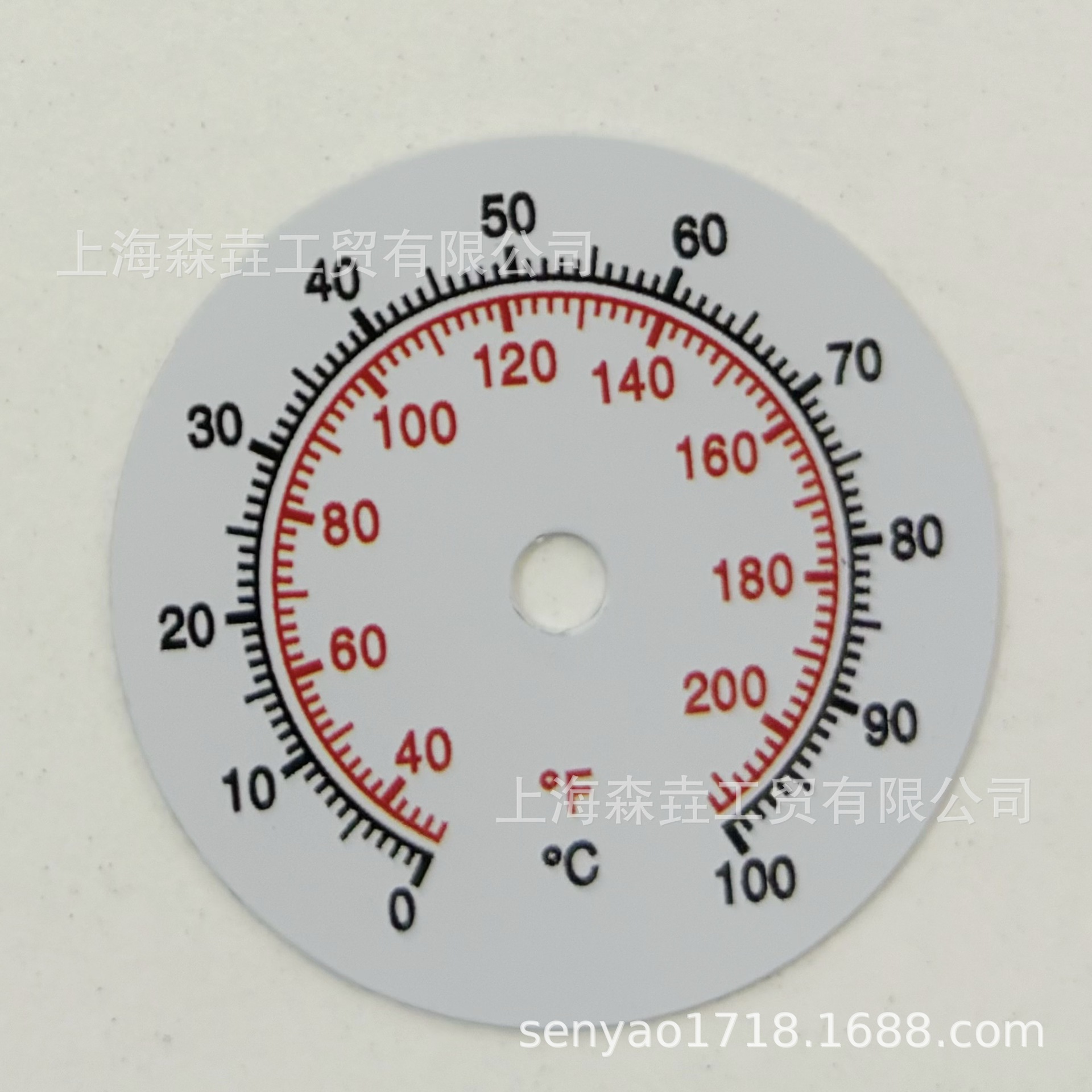 T221F轴向双金属温度计监控水温农业护航 SS304 钢化玻璃表蒙