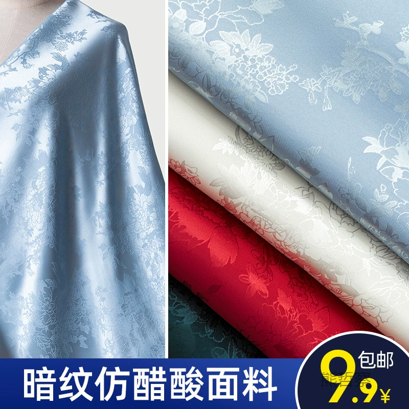 Cheongsam, silky cloth, realistic silk Hanfu