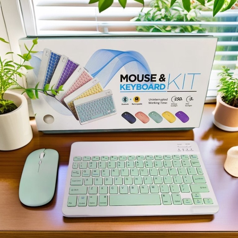 New Bluetooth Wireless Keyboard Suitable for Apple iPad Huawei Matepad Tablet Bass Mini Cute