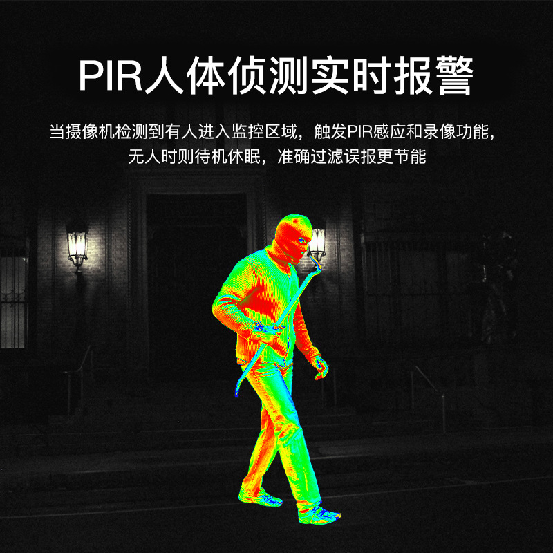 Personalizado sin red eléctrica teléfono móvil remoto hogar vista nocturna HD huerto estanque de peces monitoreo solar al aire libre lente única