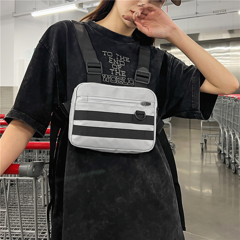 Tooling Vest Bag Tactical Heren Multifunctionele Tooling Functionele Wind Schouder Hip Hop Borsttas Voorkant Hangende Tas Vest Satchel_voghion.com