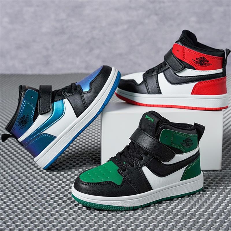 Cross-border children's high-top board shoes boys students sneaker teenagers fashion shoes skate shoes baby shoes campus children's shoes