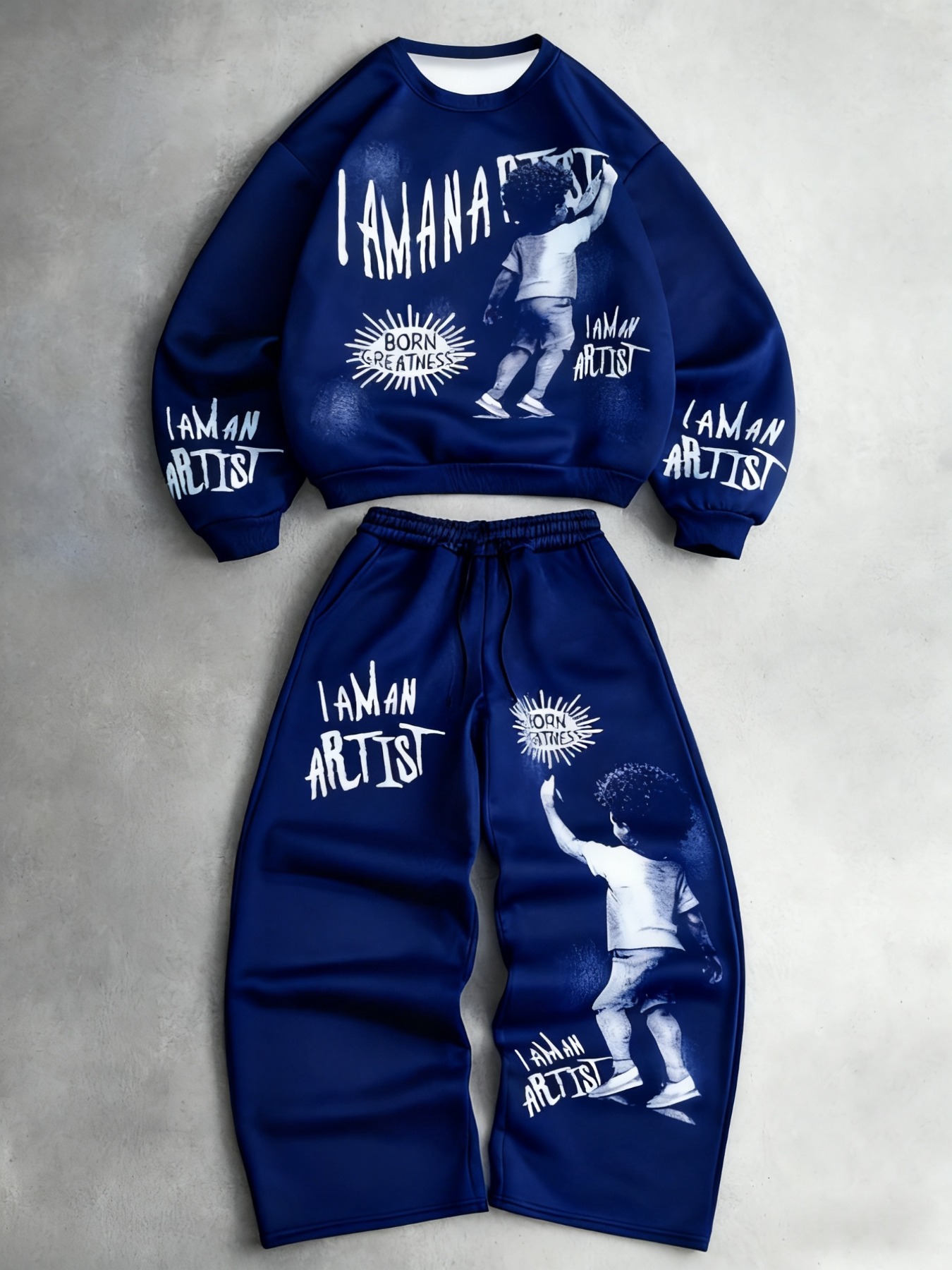 Męski dres komplet z bluzą z kapturem i spodniami jogger_voghion.com