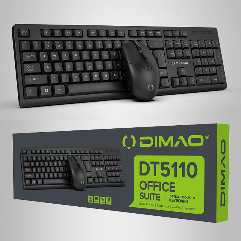 Imperial cat DT5110 keyboard and mouse set home office business game durable USB wired keyboard and mouse set