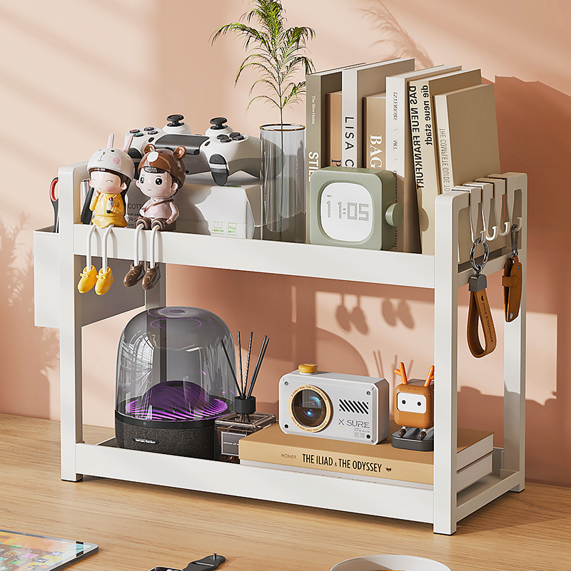 Carefully Selected Desktop Storage Racks, Multi-Layer Bookshelves, Student Desk Storage Racks, Office Computer Desks, Layered Storage for Dormitories