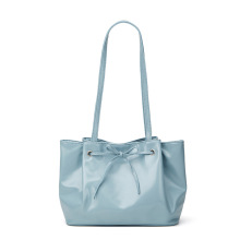 韩国小众饺子包女夏季蝴蝶结抽绳水桶包包时尚百搭手提单肩腋下包