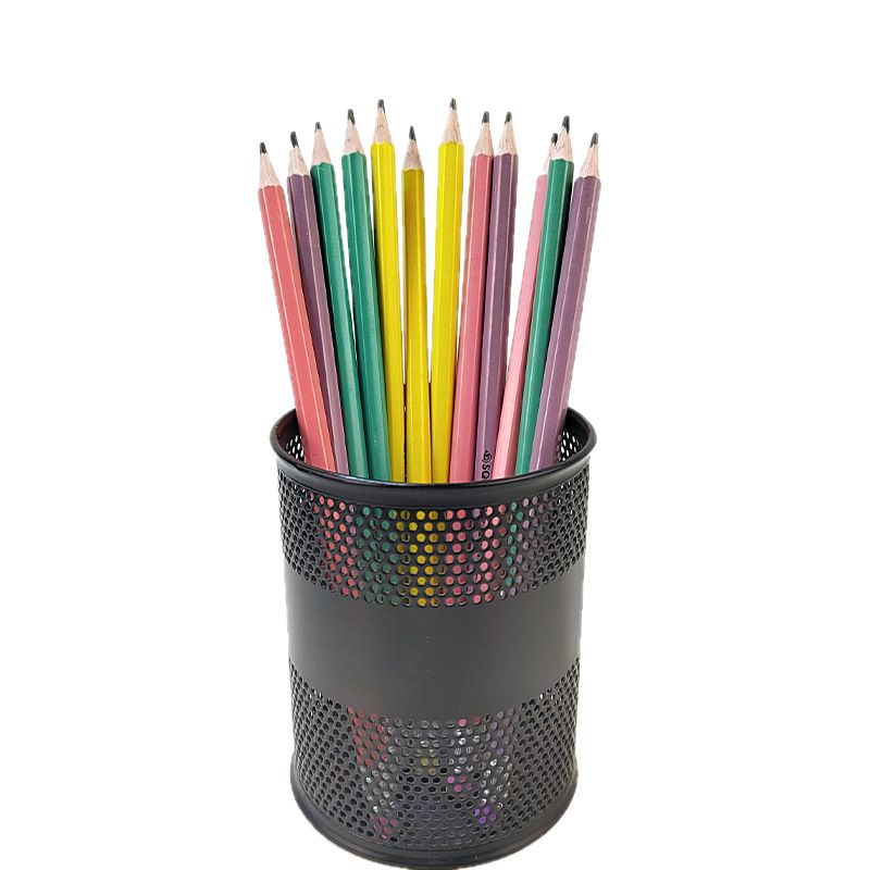 Lápices al por mayor macarón hexagonal estudiantes bocetos con lápiz de goma papelería aprendizaje premios 2b lápiz