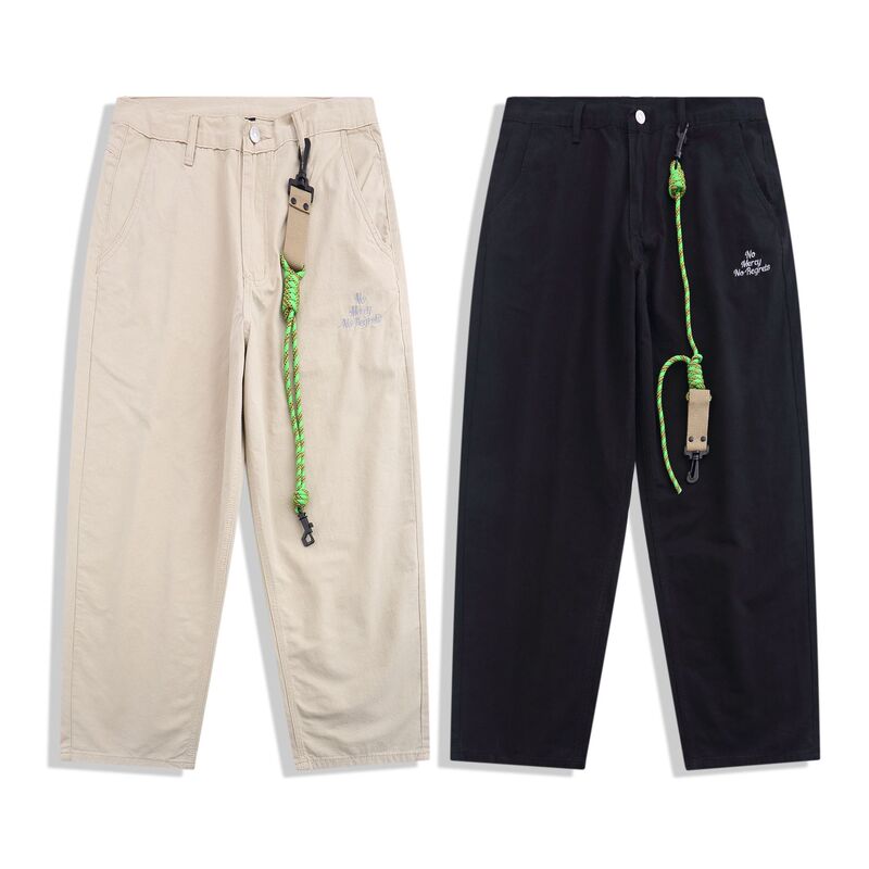 Special Clearance, Non-Refundable, Non-Exchangeable, Non-Returnable for Minor Flaws, American Retro Design, Simple Wide-Leg Cargo Pants