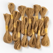 细麻绳10米黄麻绳包装吊牌绳圣诞礼品DIY手工编织照片 墙装饰现货