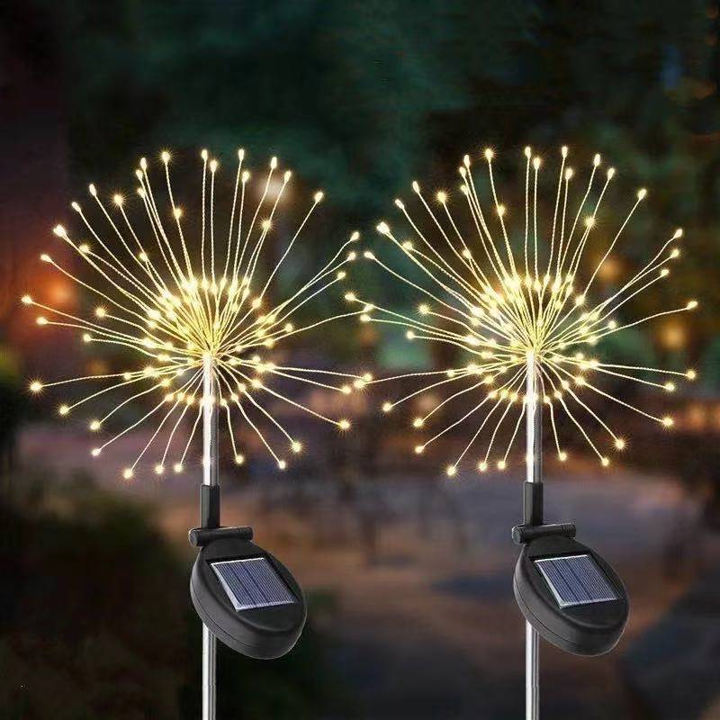 Solar-Powered Ground-Mounted Fireworks Lights, Dandelion Copper Wire String Lights, Courtyard Decoration, Ground-Mounted Peacock Lawn Lights, Led Lights Solar-Powered Ground-Mounted Fireworks Lights, Dandelion Copper Wire String Lights, Courtyard Decoration, Ground-Mounted Peacock Lawn Lights, Led Lights