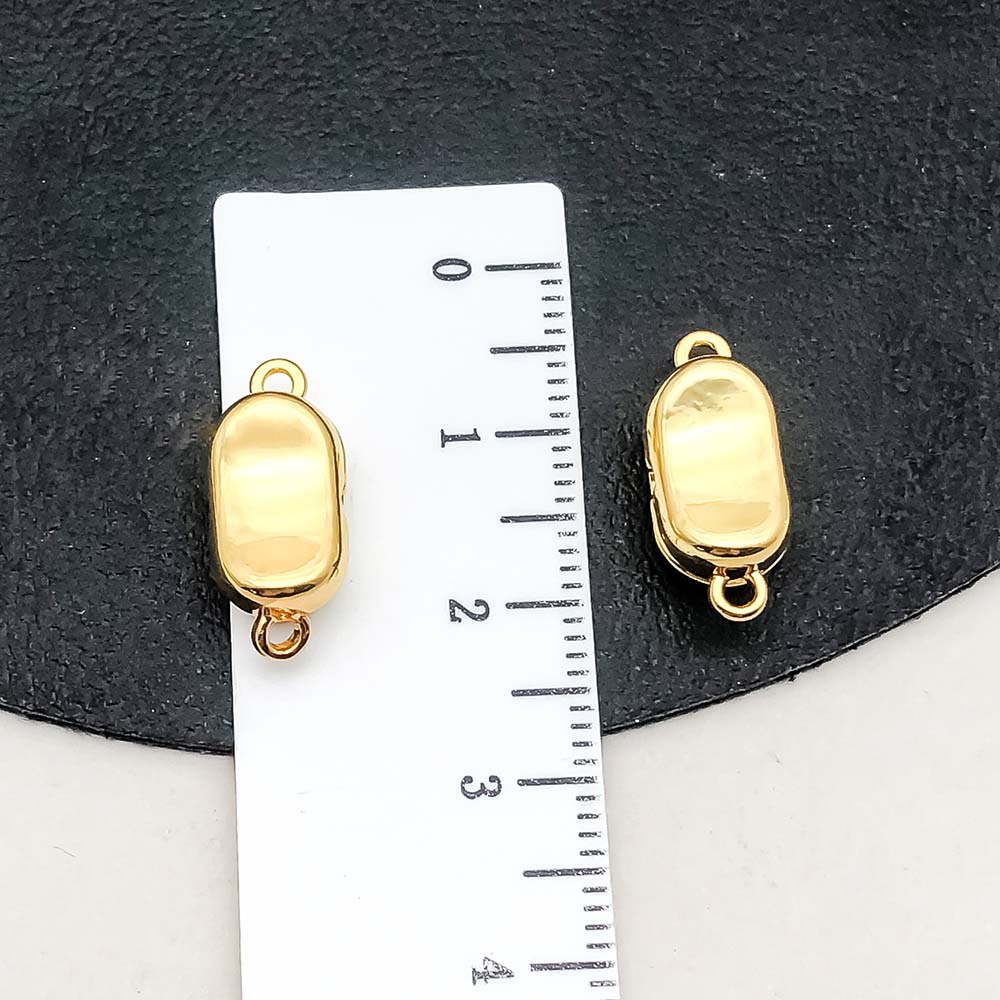 1 kc gold ingot shaped magnet buckle 17*7mm-2.5g-19858