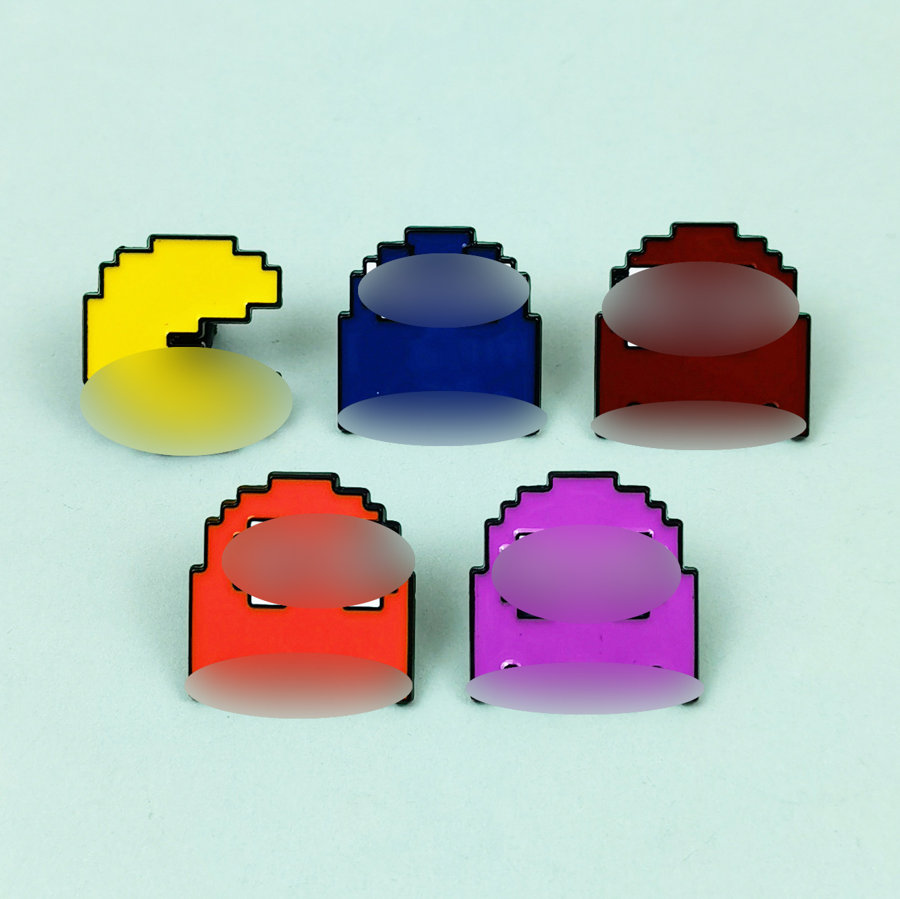 Broche de estilo amateur de dibujos animados Juego creativo de cinco colores Doudoman Alloy Drop Oil Pin Insignia Accesorios de vestir