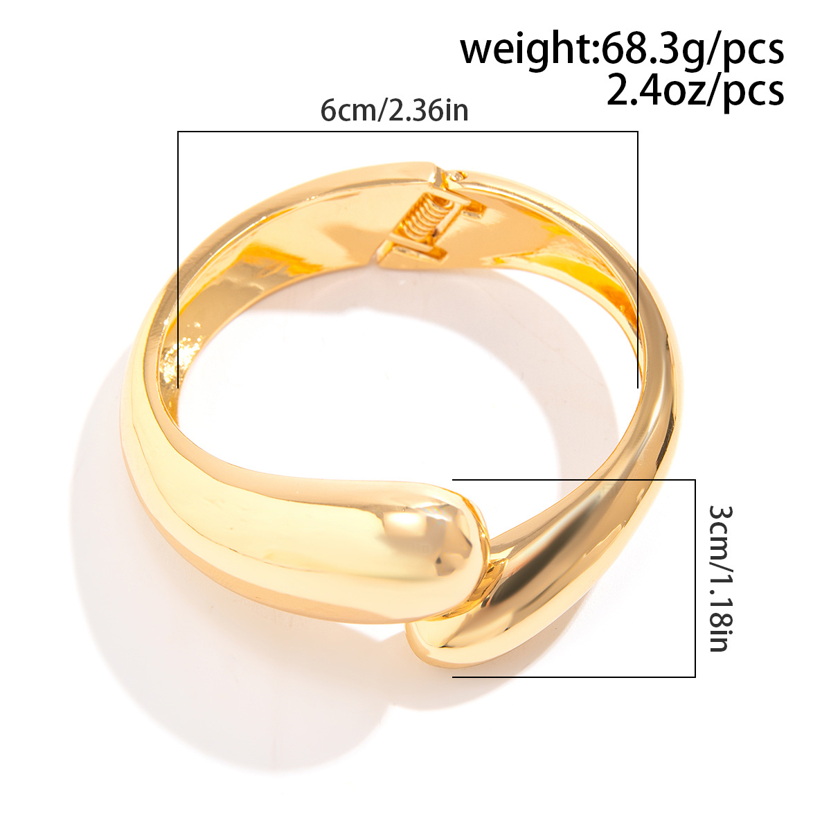66g Weight wristband, Bangle Classification Alloy Chain Material Street Occasion Alloy Material Geometric Pattern Women's Gender Plating Design Retro, Exaggerated Style Retro Exaggerated Geometric Alloy Bangles Wholesale 15