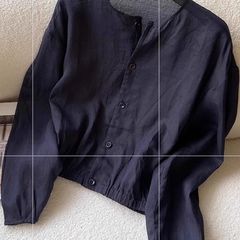 亚麻防晒衬衫短外套女披肩夏季2025新款宽松外穿开衫上衣薄款衬衣