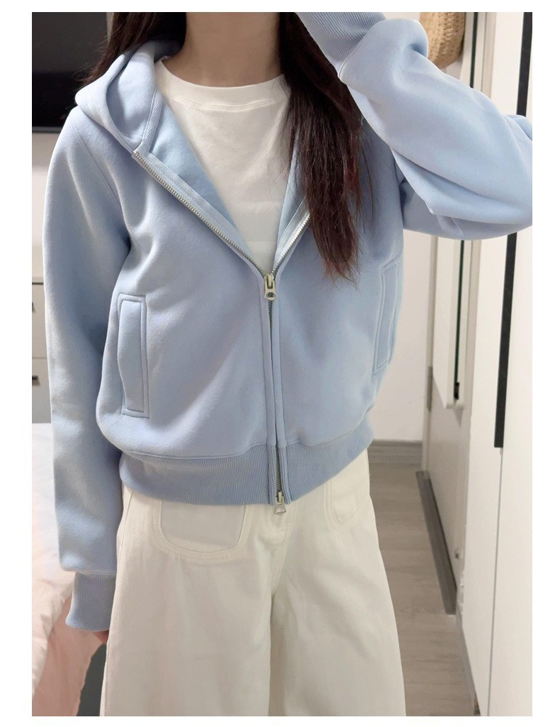 Casaco de malha com capuz cinzento para mulher cardigan fecho_voghion.com