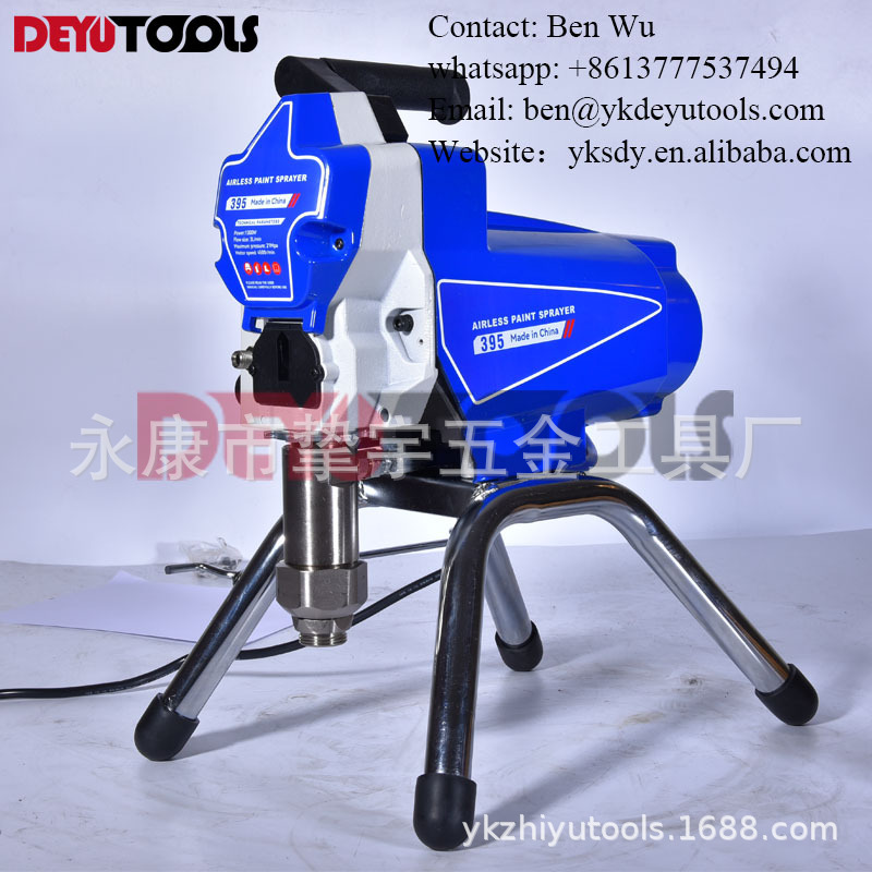 395多功能柱塞电动高压无气喷涂机乳胶漆涂料油漆小型家用喷漆机