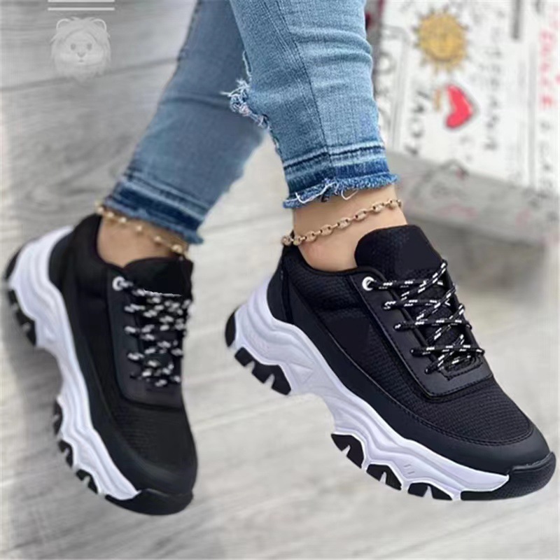 Women's Basic Solid Color Round Toe Running Shoes display picture 3