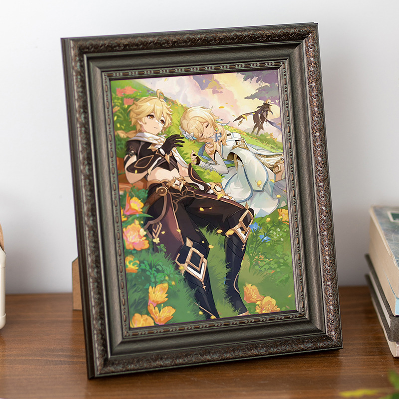 Marco de fotos de vestido de boda de estilo europeo de 6 pulgadas marco de fotos colgando la pared 57810 pulgadas marco horizontal A4 marco de exportación transfronteriza de la corte