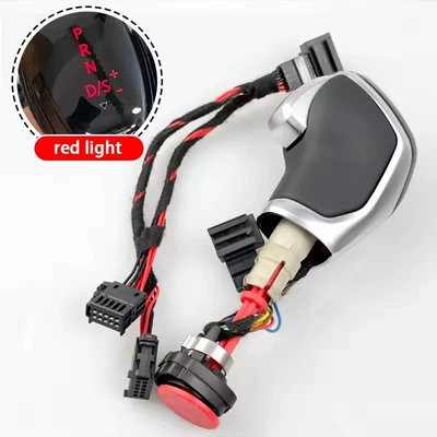 Cab and accessories – Led Gear Shift Knob - matte-silver-flat-leather-red-light-automatic