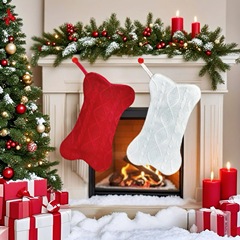 クロスボーダークリスマスニットボーンクリスマスソックスかわいいクリエイティブクリスマスソックスクリスマスツリーオーナメントギフトバッグ