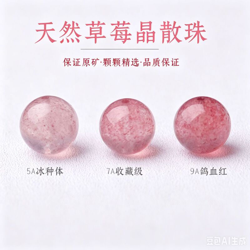 Natural Crystal Loose Beads Ice-Type Strawberry Crystal Bracelet DIY Jewelry Accessories Pigeon Blood Red Starlight Strawberry Wholesale from Manufacturer Natural Crystal Loose Beads Ice-Type Strawberry Crystal Bracelet DIY Jewelry Accessories Pigeon Blood Red Starlight Strawberry Wholesale from Manufacturer