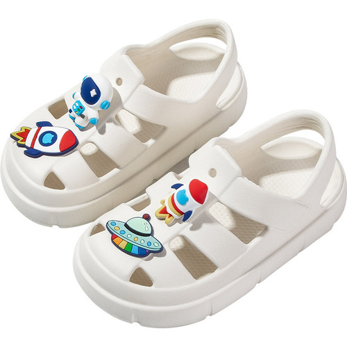儿童拖鞋夏季新款可爱卡通罗马鞋软底耐磨洞洞鞋男童女童拖鞋批发