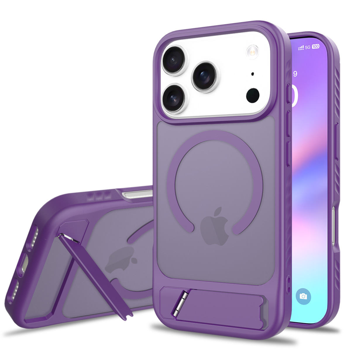 Aplicable a Apple iPhone 17 Pro Fengshang soporte caso de teléfono móvil en forma de soporte incrustado cubierta de absorción magnética 17AIR