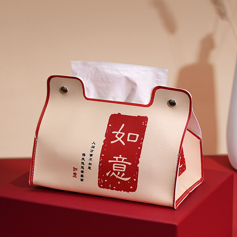 Alta apariencia nacional moda hogar impermeable rica caja de pañuelos dormitorio coche sala de estar universal de almacenamiento multifuncional caja de pañuelos