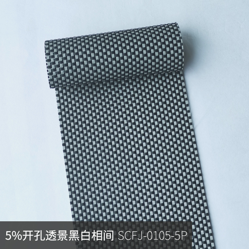 5% agujero abierto transparente white-SCFJ-0105-5P y negro