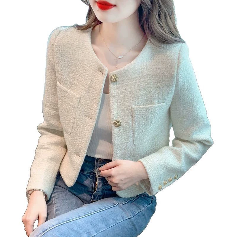Осенняя цветная куртка, стиль Chanel, для подростков
