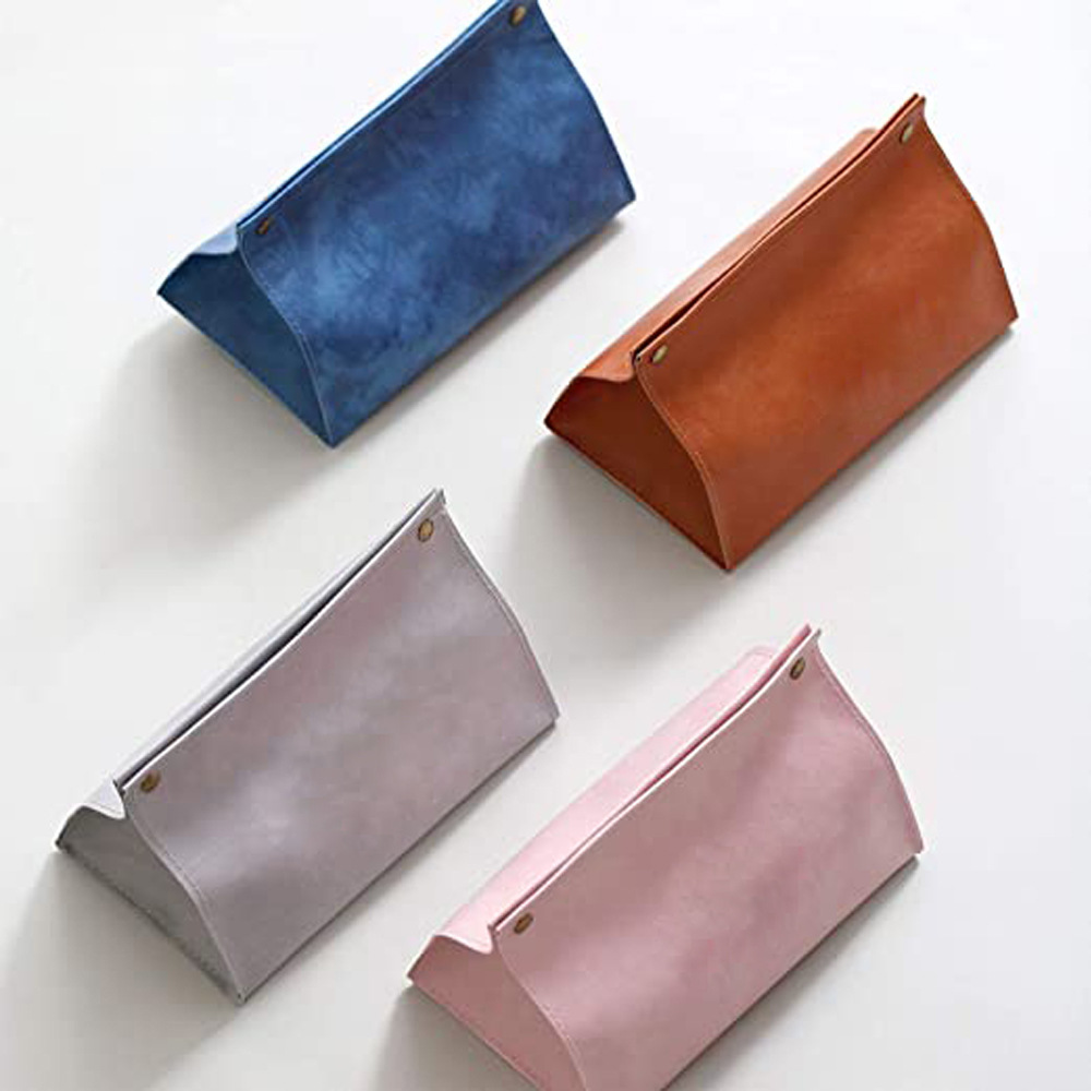 Nordic Leather Tissue Box Pumping Tissue...