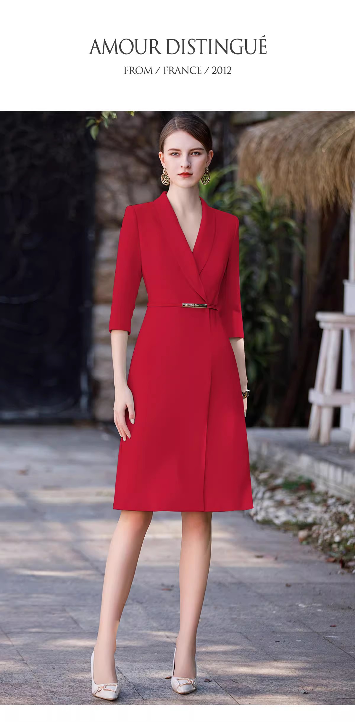 Red-three-point sleeve