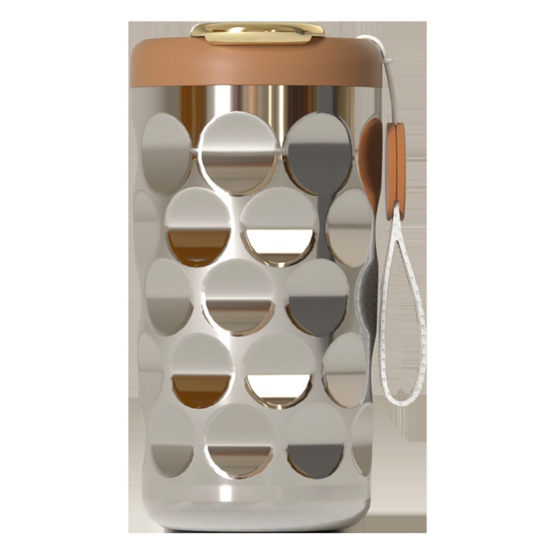 Nueva taza de café inteligente revestimiento de cerámica ventosa niñas de alta apariencia de acero inoxidable de alta gama taza de agua portátil transfronteriza