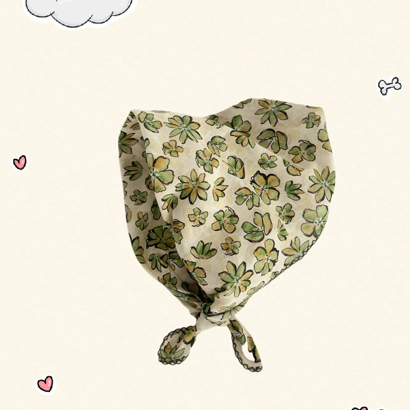Minimalist Retro Autumn and Winter Cute Baby Girl Headscarf for Photoshoot Scarf Neckerchief Headscarf