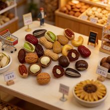 迷你坚果食玩仿真道具微景观树脂小配件diy发夹配饰钥匙扣材料