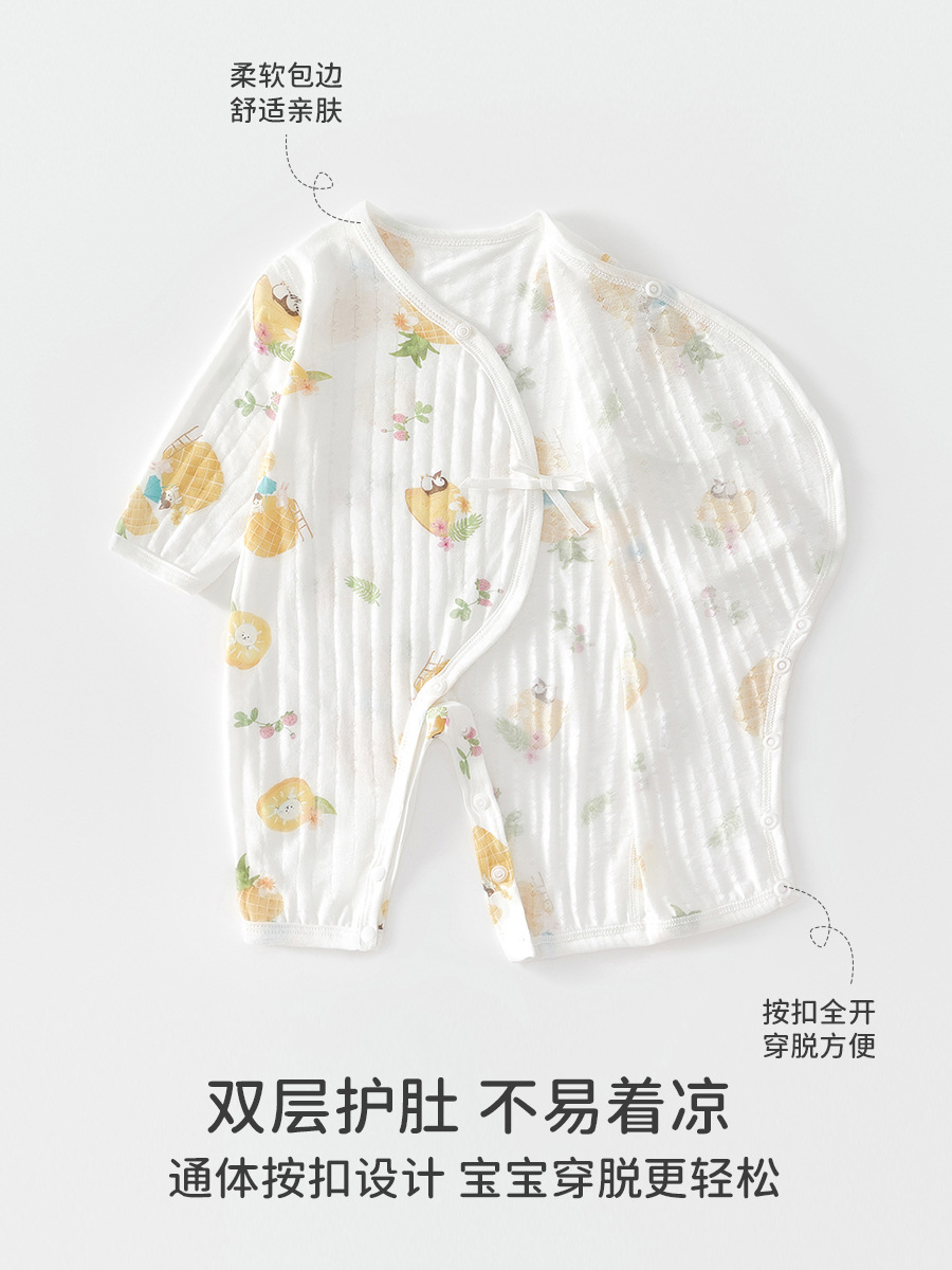 Traje de mariposa de verano para bebés recién nacidos 0-6 meses de ropa para bebés hombres y mujeres mameluco transpirable deshuesado