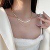 Brand chain, design necklace hip-hop style, light luxury style, trend of season, European style, simple and elegant design