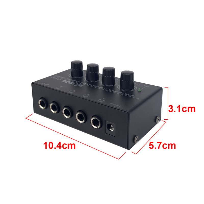 HA400 4路傍受ヘッドホンアンプHeadphone Amplifier耳置き一進四出耳置き|undefined