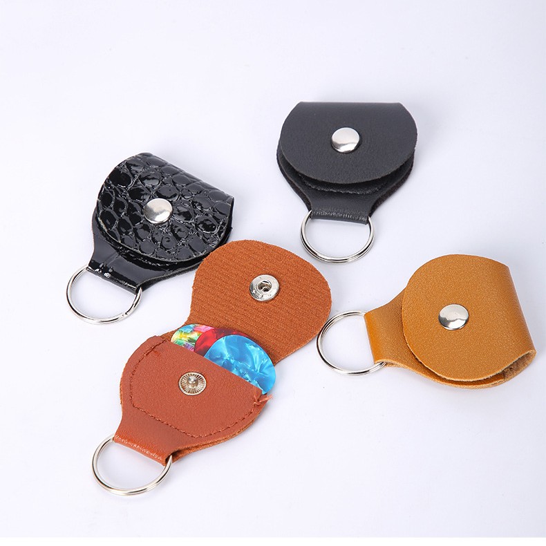 Clip de selección de guitarra de cuero genuino PU multicolor opcional portátil multifunción compra directa de fábrica