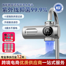 定制智能水龙头过滤器前置净水器家用厨房自来水数显滤芯QIN园款