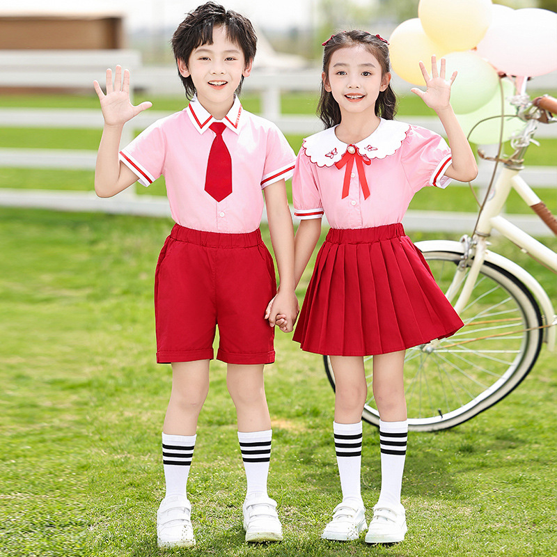 六一兒.童節合唱演出服幼兒園表演服小學生英倫畢業照服夏季園服.