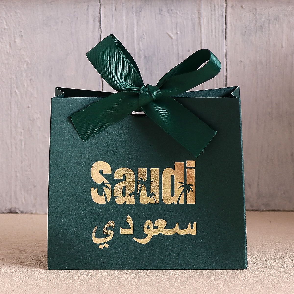 녹색 선물 상자 - 녹색 리본