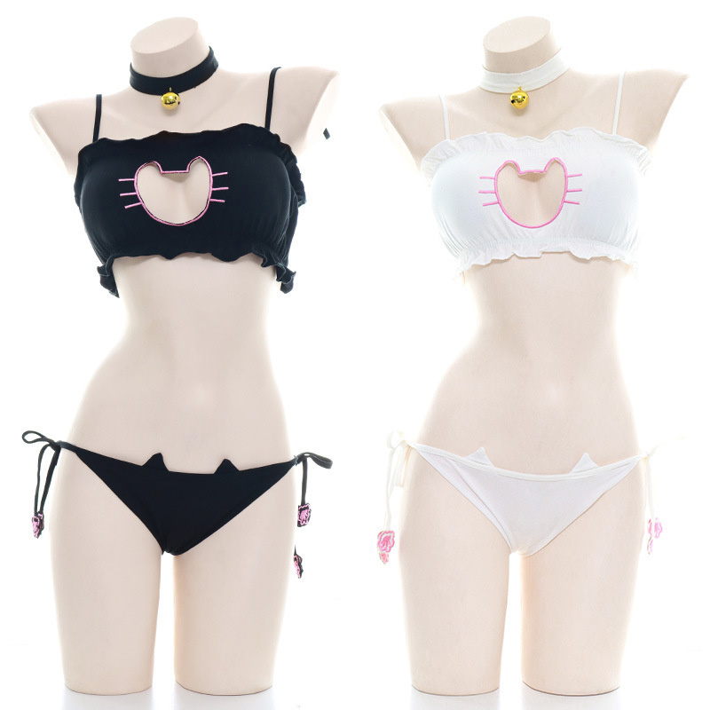 Sexy Cat Girl suit women's open chest underwear dead water maid cat performance clothes wholesale S0206