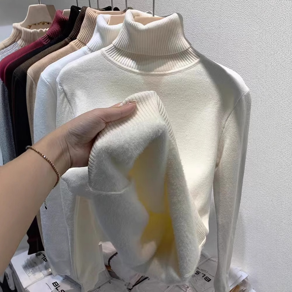 Woolen knitted demi-season cashmere winter sweater