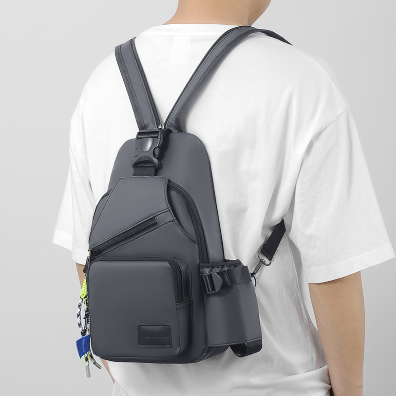 Großhandel Neue große Brusttasche für Herren, Umhängetasche, multifunktional, wasserdicht, für Outdoor-Aktivitäten_voghion.com