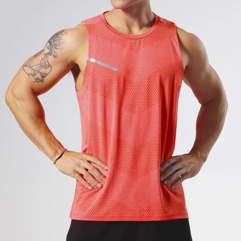Tシャツメンズプロフェッショナルランニングベストバスケットボールスポーツベストマラソン陸上競技スーツフィットネストレーニングスーツトップ|undefined