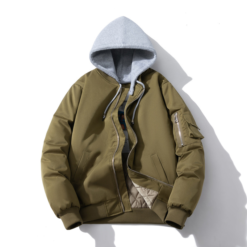 2025 Shawn Yue Flight Suit Air Force Ma1 Pilot Jacket Men's Trendy Brand Baseball Jacket with Cotton Lining for Autumn and Winter